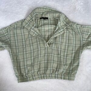 kendall and kylie green croptop short slevee